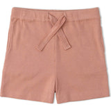 Organic Collar Tee & Shorts Set - Terra Stripes