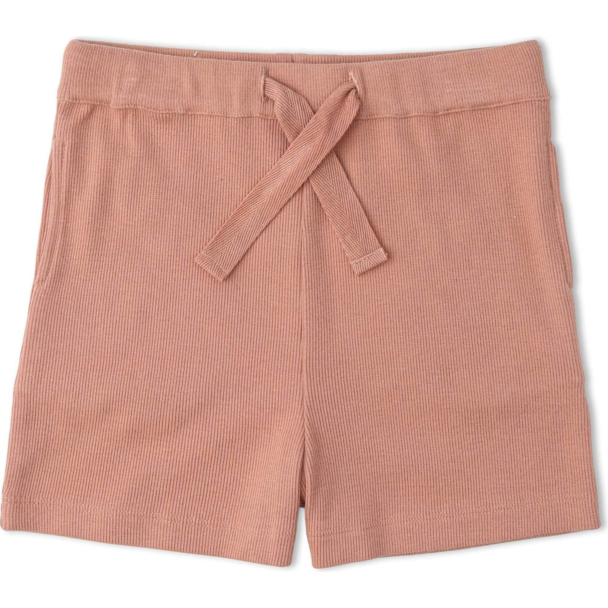 Organic Collar Tee & Shorts Set - Terra Stripes