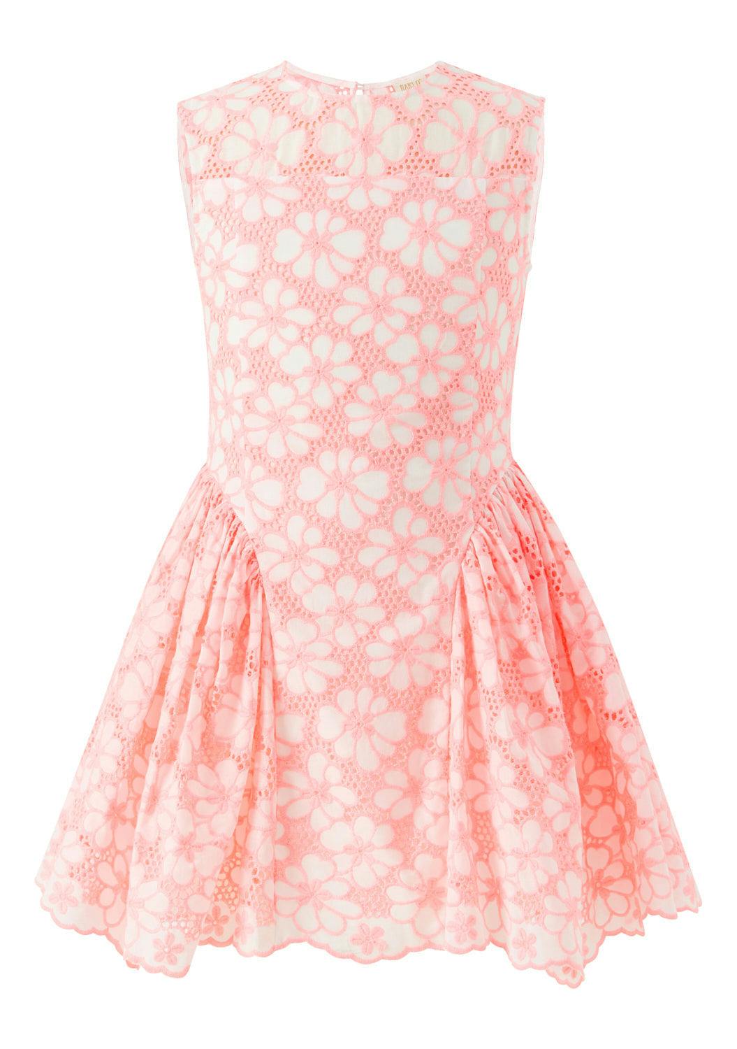Holly Cotton Embroidered Mini Dress