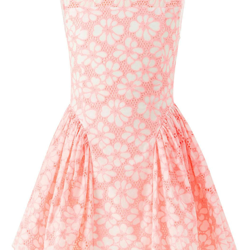 Holly Cotton Embroidered Mini Dress