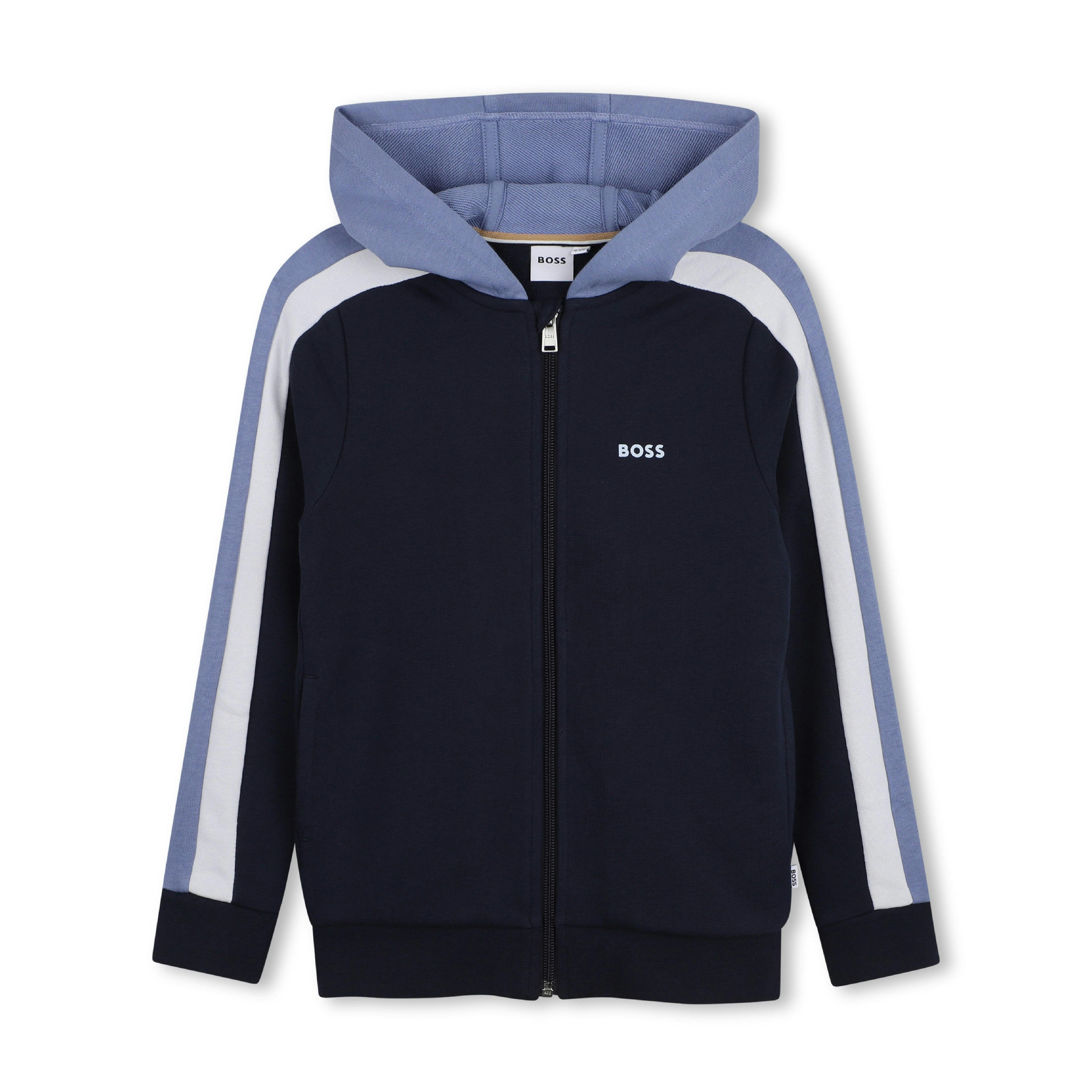 Navy & Blue Color-Block Tracksuit