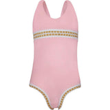 Pink Sands Mabel Rainbow Embroidered One Piece, Pink
