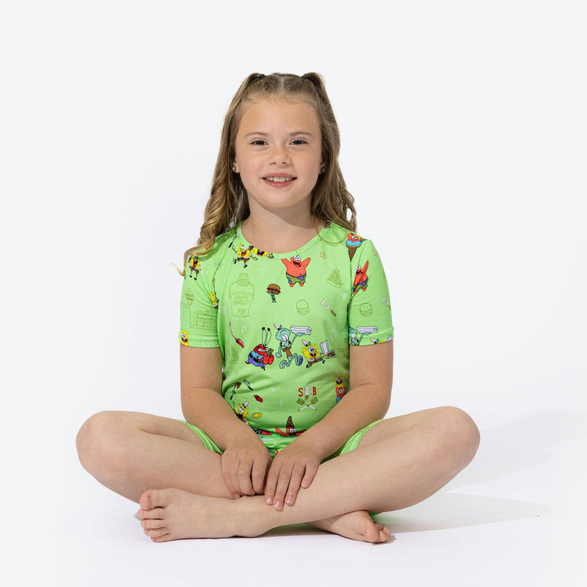 SpongeBob SquarePants: Foodie Bamboo Kids Pajama Short Set