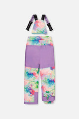 Two Piece Play Snowsuit Multicolored With A Diamond Pattern