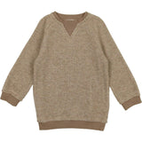 Waffle Knit Sparkle Crew Neck Relaxed Fit Sweater