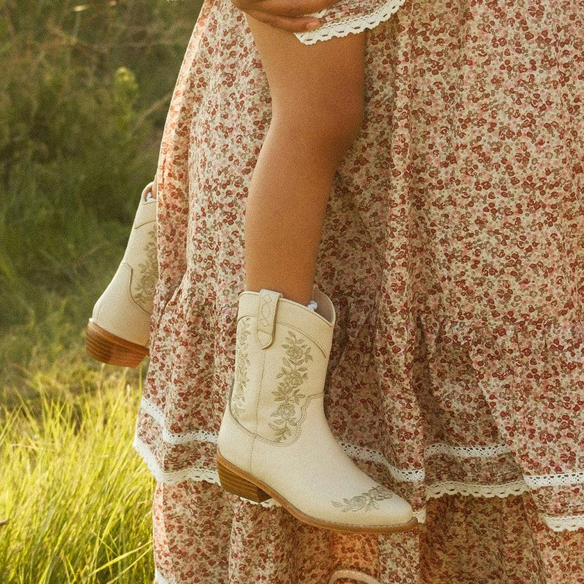 Mini Avery Boot in Cream