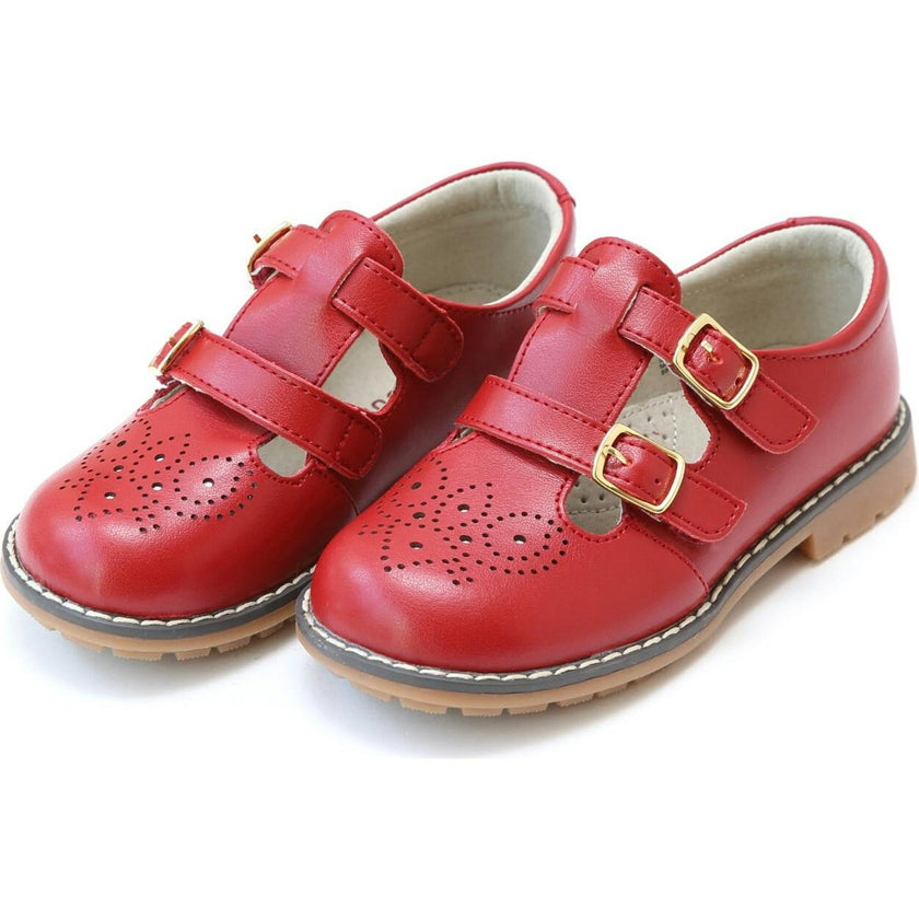 Beatrix English Double T-Strap Leather Mary Jane