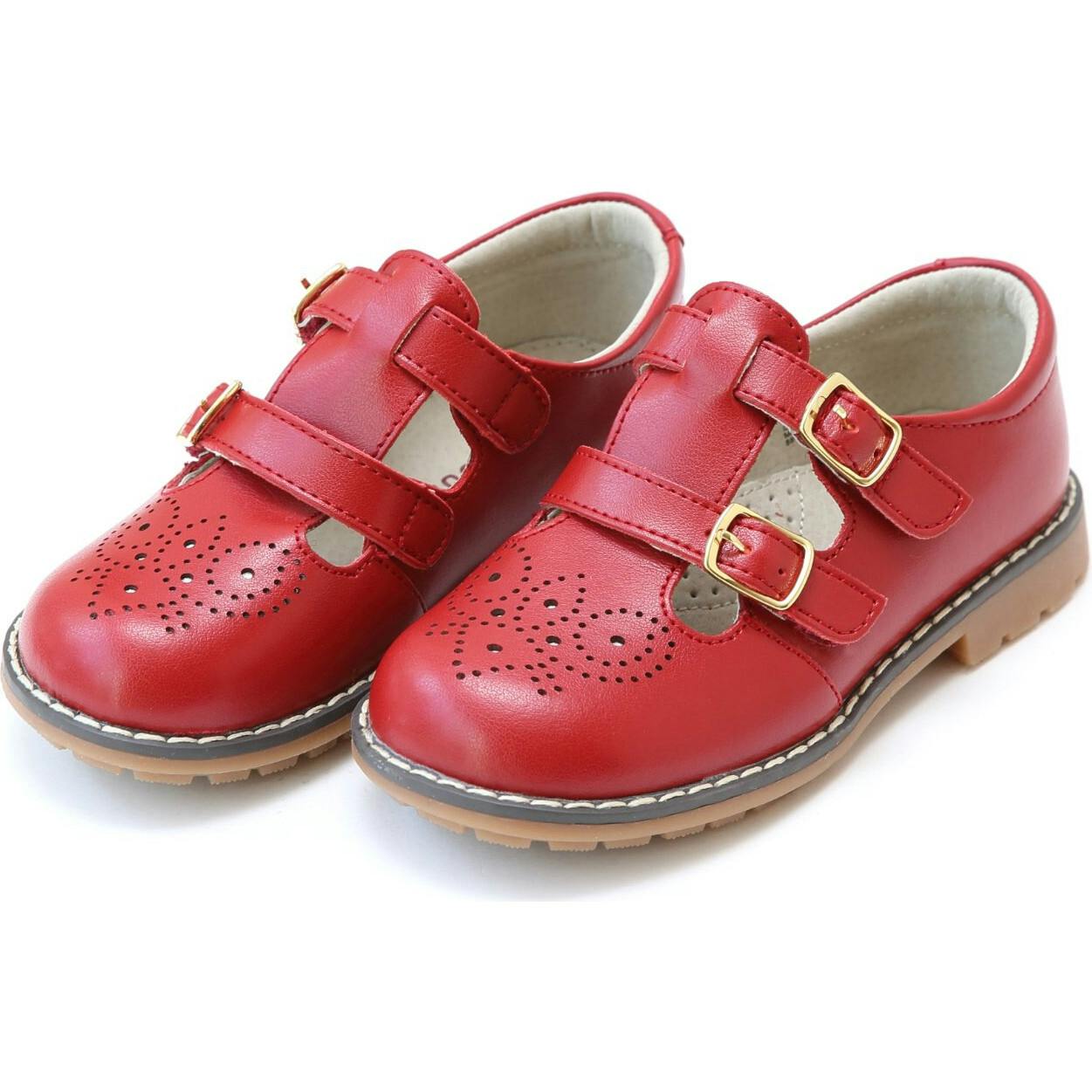 Beatrix English Double T-Strap Leather Mary Jane