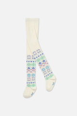 Tights Beige And Multicolored