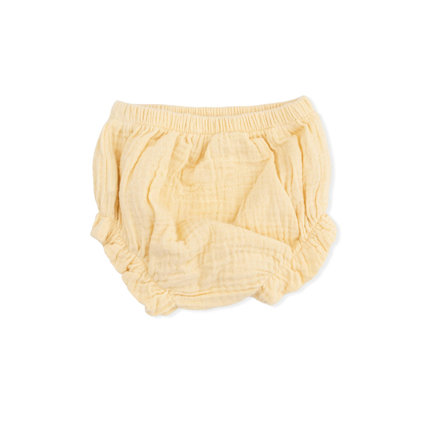 Solid Muslin Italian Straw - Smocked Top with Bloomer