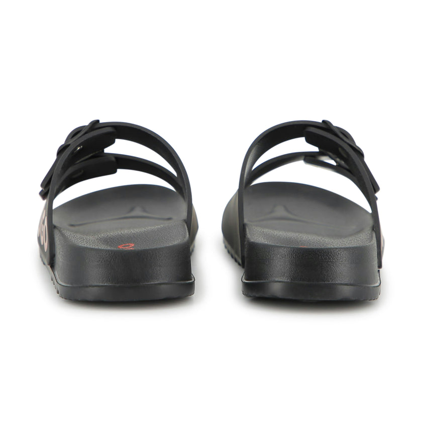 Boys Black Logo Sliders