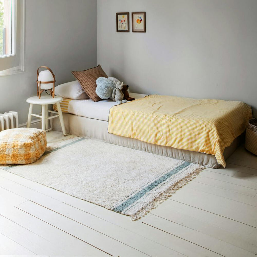 Gastro Washable Rug. Vintage Blue