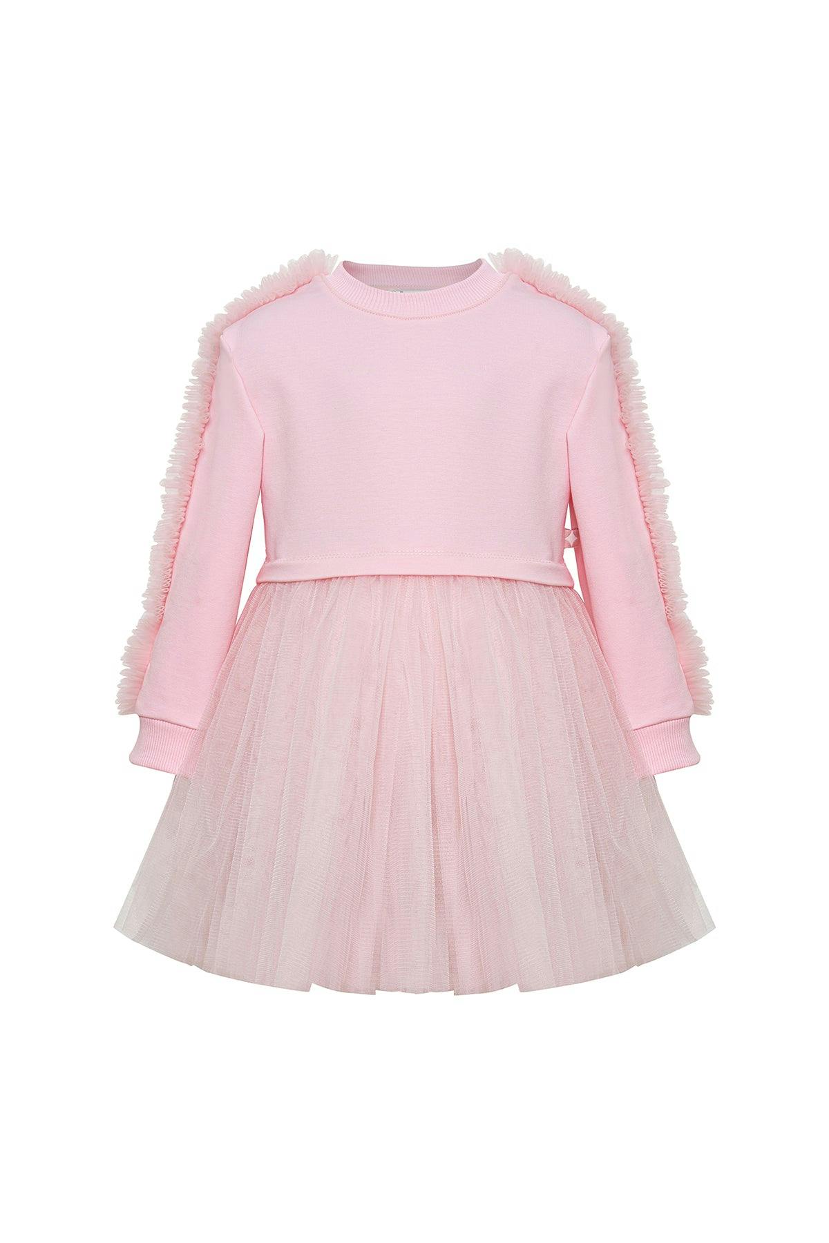 Pink Poppy Sweatshirt Tutu Dress