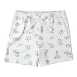 Organic Tee & Shorts Set - Coastal
