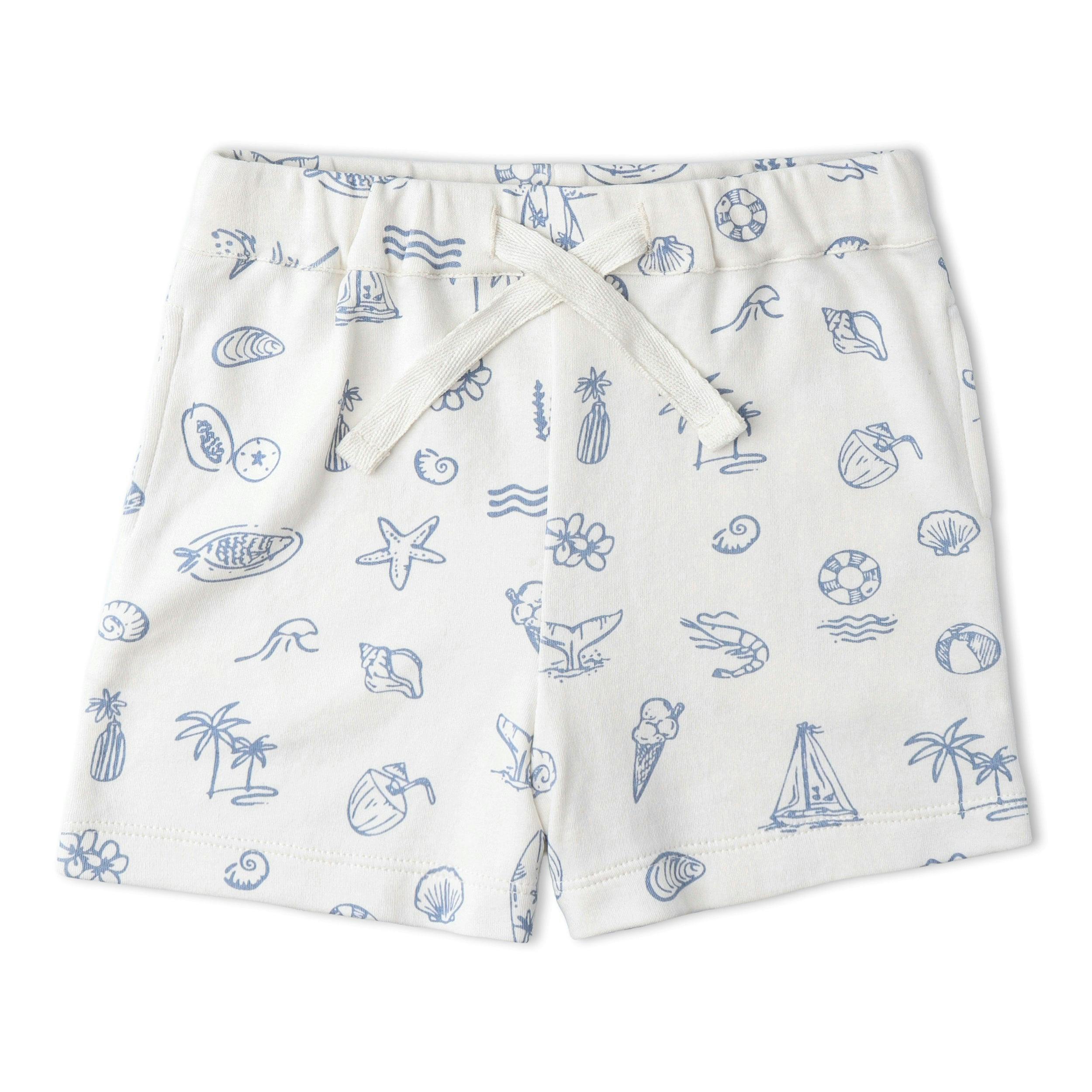 Organic Tee & Shorts Set - Coastal