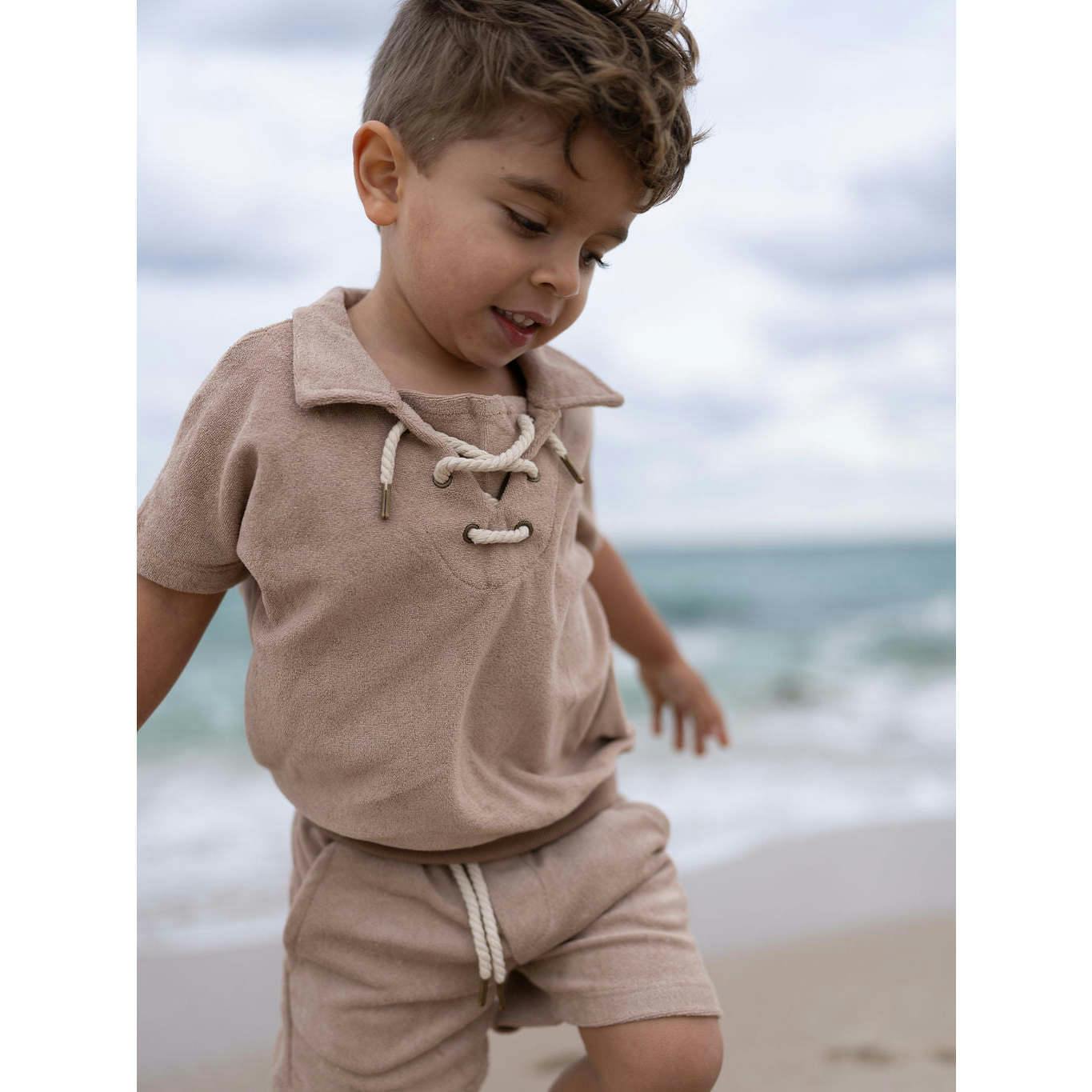 Beach Terry Pullover Top & Short Set