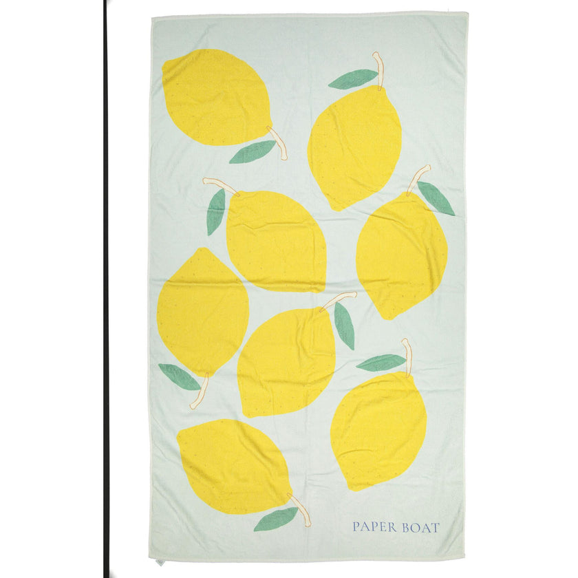 Lemonberry large beach towel