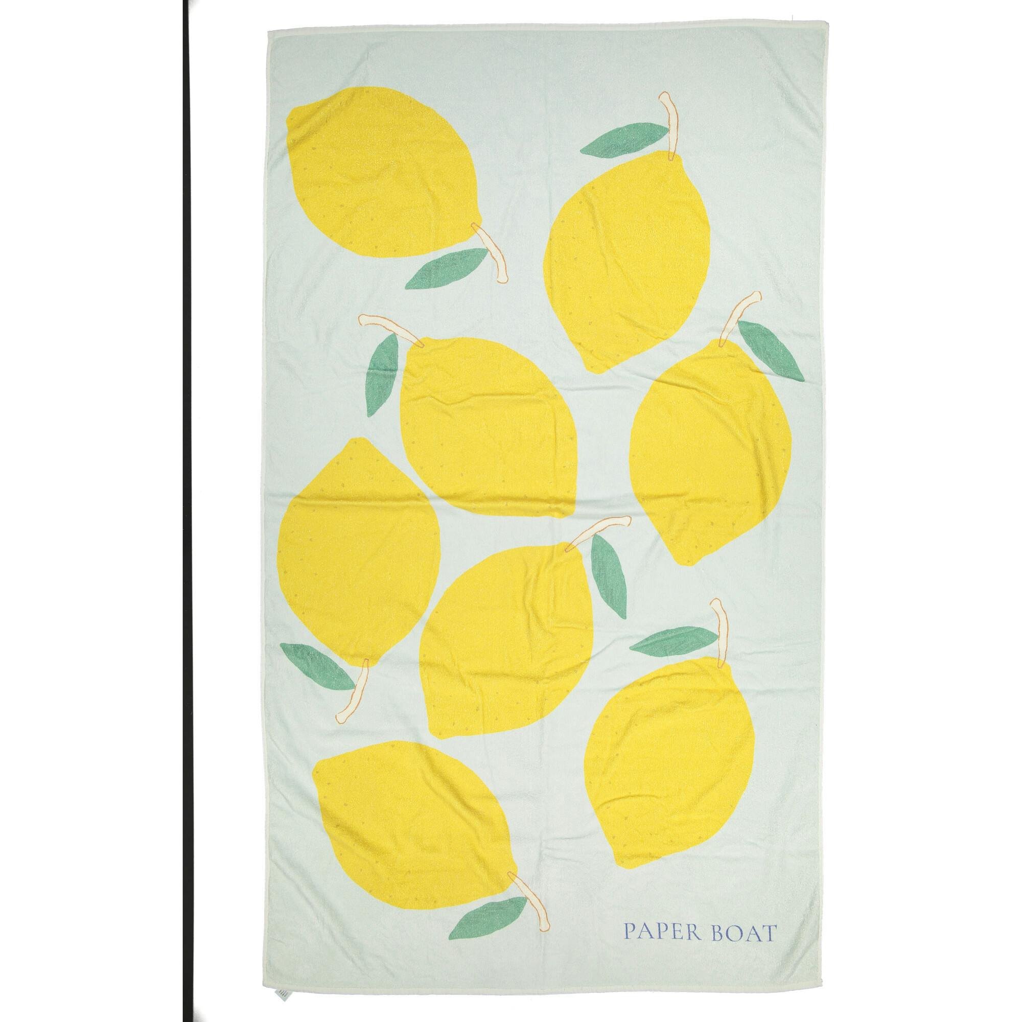 Lemonberry large beach towel