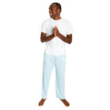 Men's Sky Blue Jersey PJ Pants - Organic Stretch Cotton