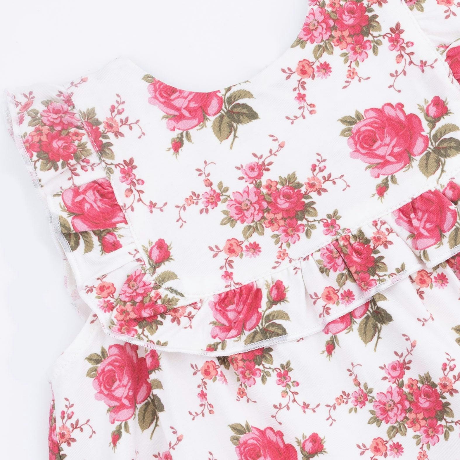 Elegant Roses - Ruffle Top and Bloomer