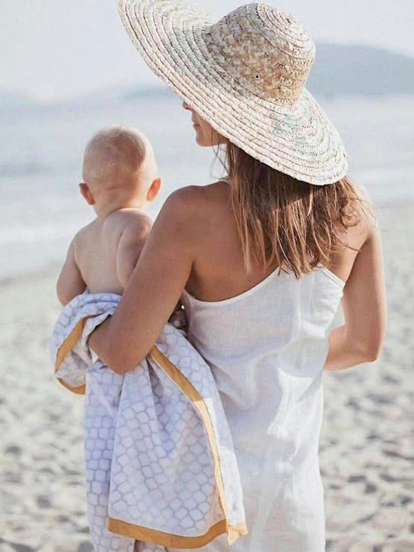 Luxe Natural Cotton Receiving Blanket