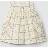 Woven Leaf Print Dress