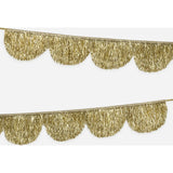 Gold Tinsel Scallop Garland
