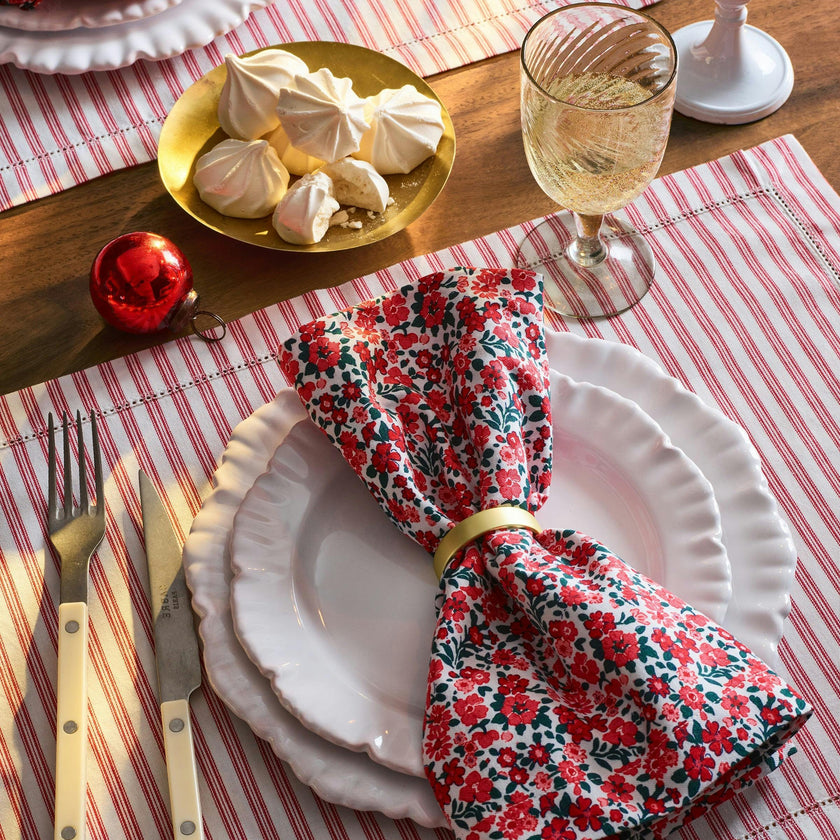 Antique Red Ticking Placemats