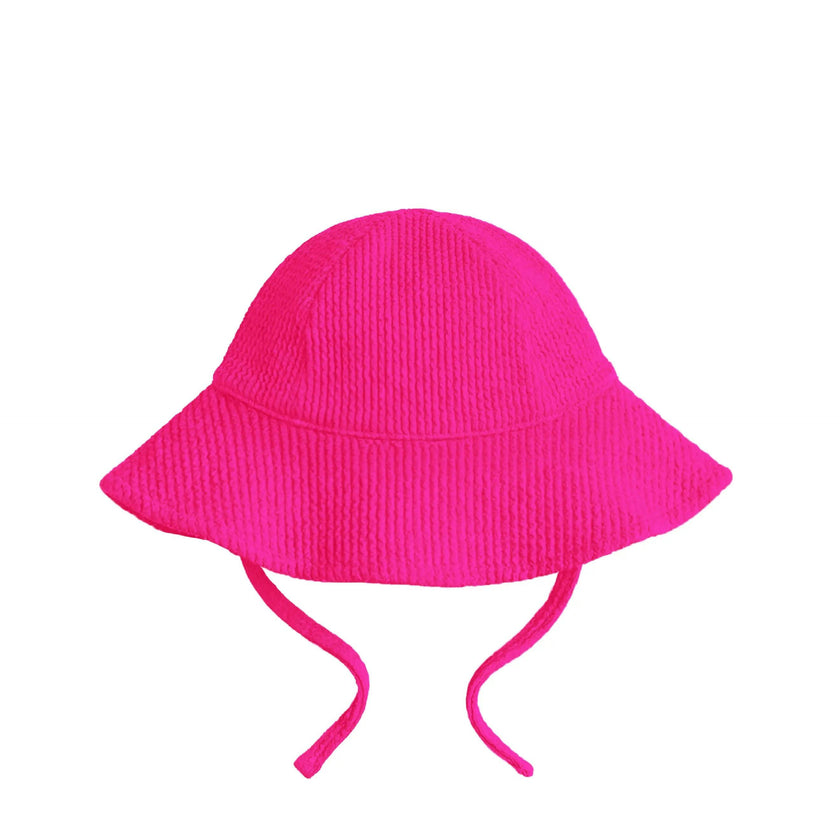 Toddler Crinkle Sunhat - Fuchsia