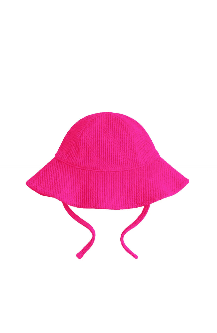 Toddler Crinkle Sunhat - Fuchsia