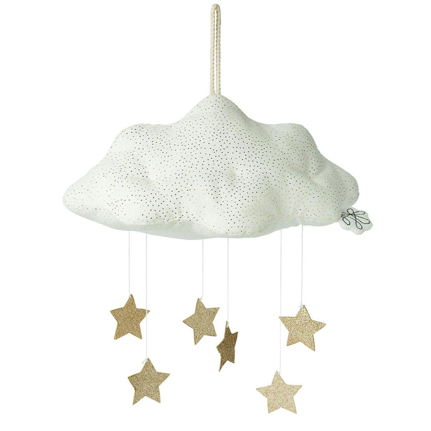 PICCA LOULOU CLOUD Corduroy White with stars  13"