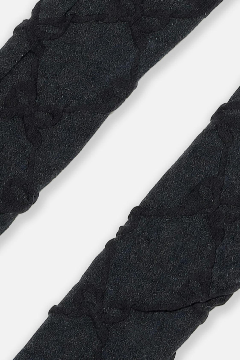 Knit Textured Tights Dark Blue