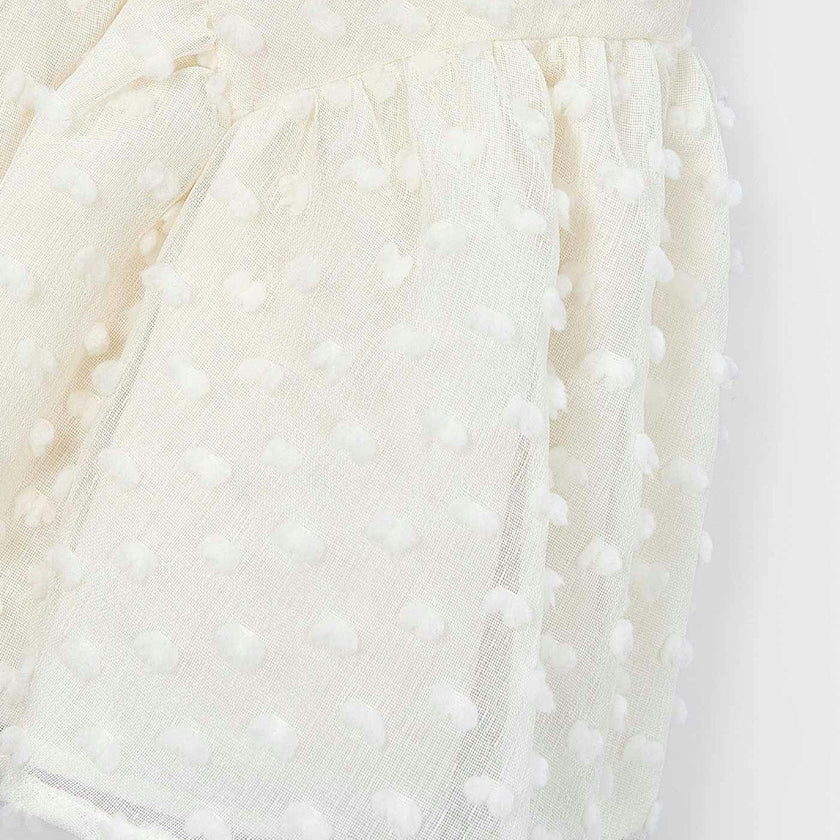 White Plumeti dress