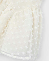 White Plumeti dress