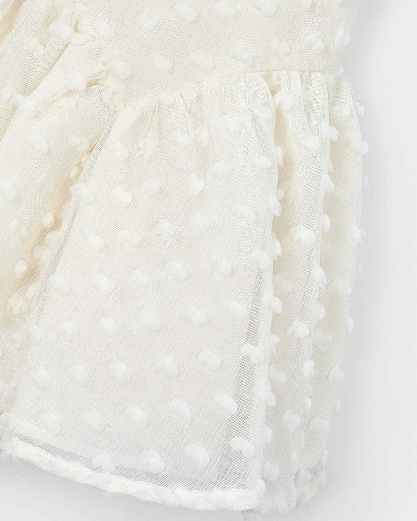 White Plumeti dress