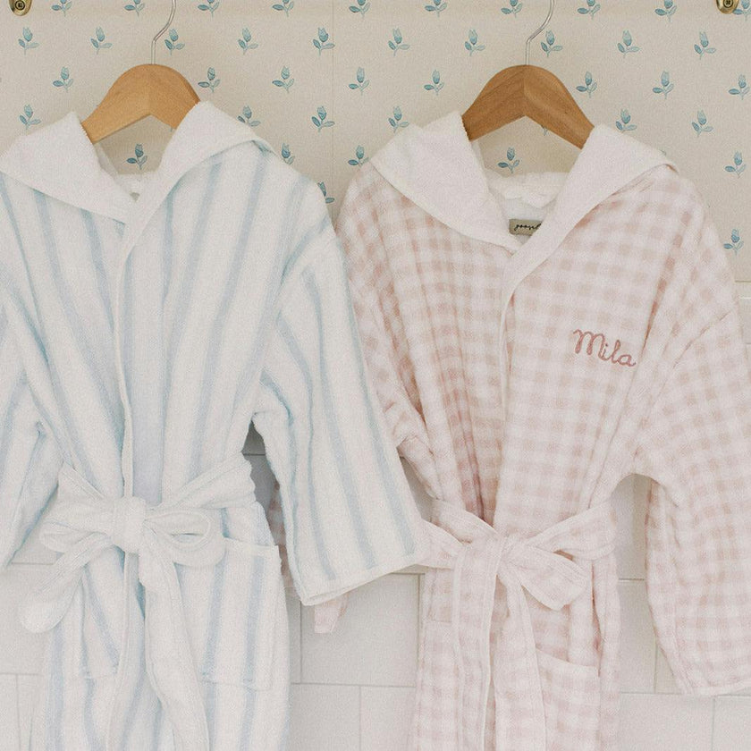 Picnic Gingham Bathrobe - Pink