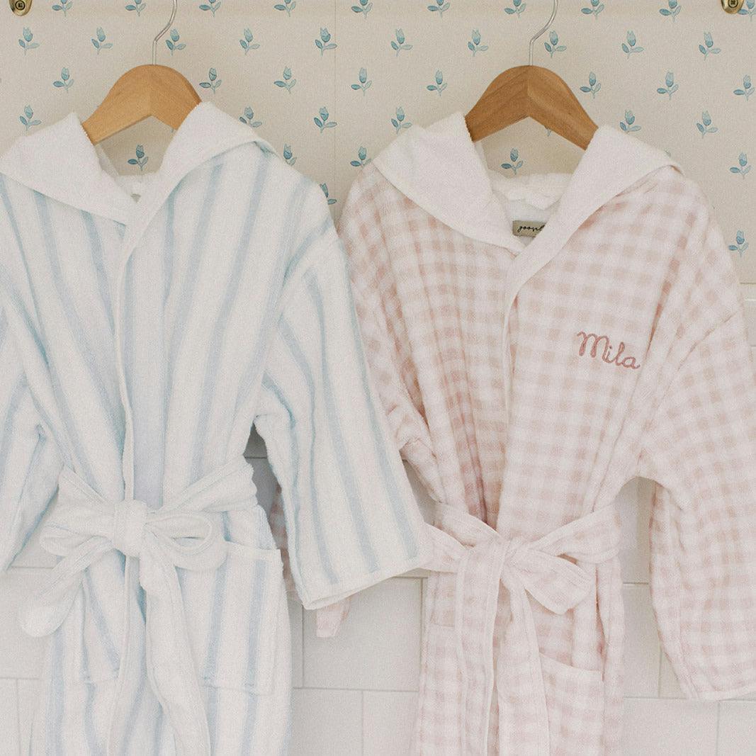 Seaside Stripes Bathrobe - Ocean