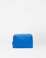 Surf Blue Medium Double Zip Cosmetic