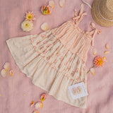 Crochet Clip Set in Pink Rose