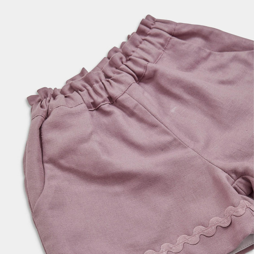 Freesia Short Purple Twill