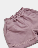 Freesia Short Purple Twill