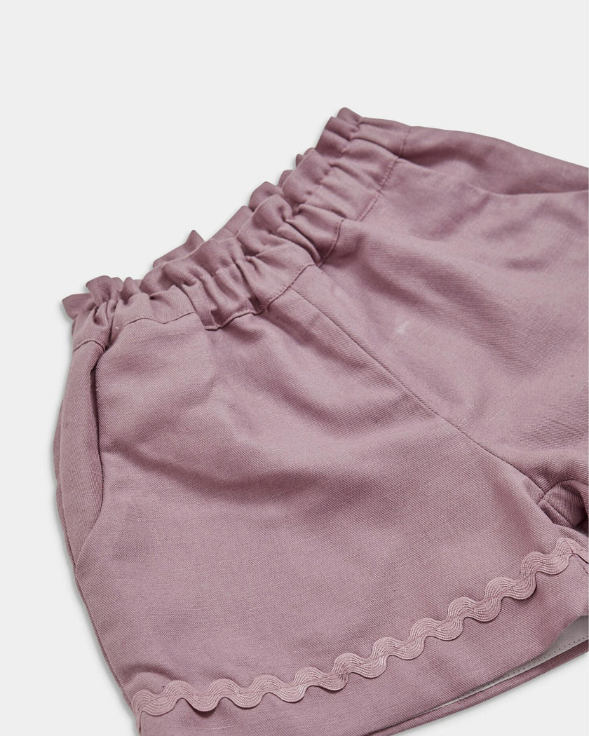 Freesia Short Purple Twill