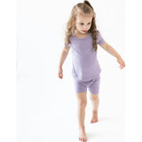 Short Sleeve Toddler Pajama Set, Taro