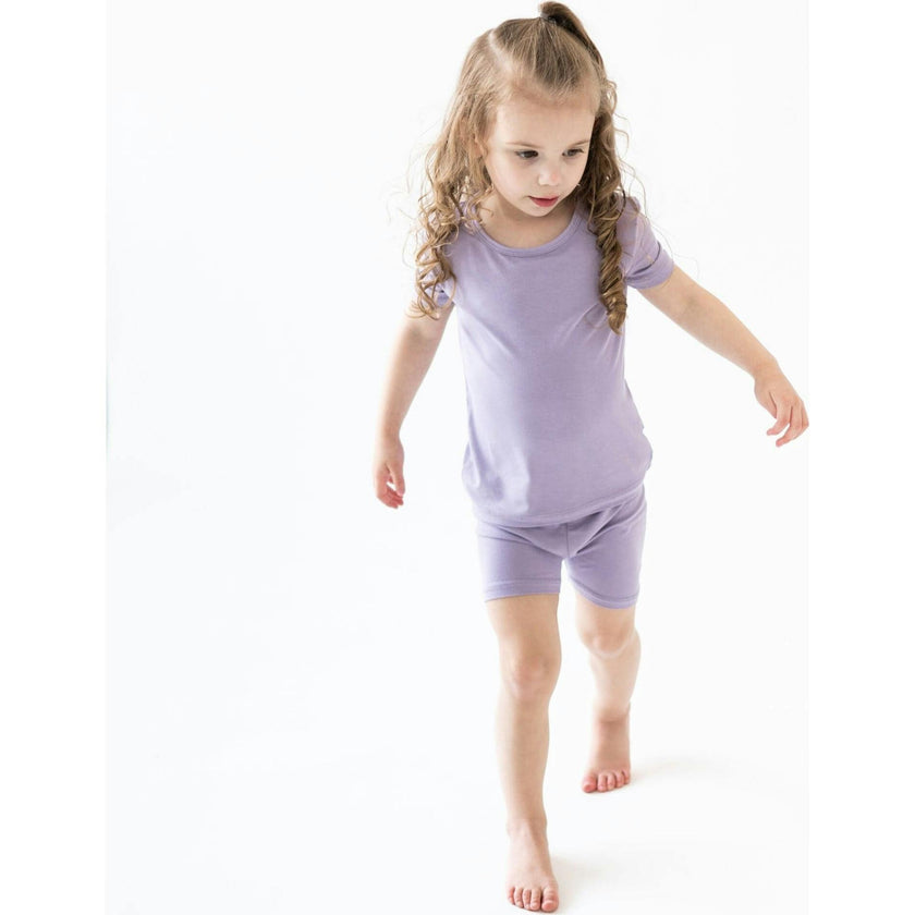 Short Sleeve Toddler Pajama Set, Taro
