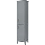 Mercer Mid Century Modern Bathroom Linen Tower Storage with Two Doors