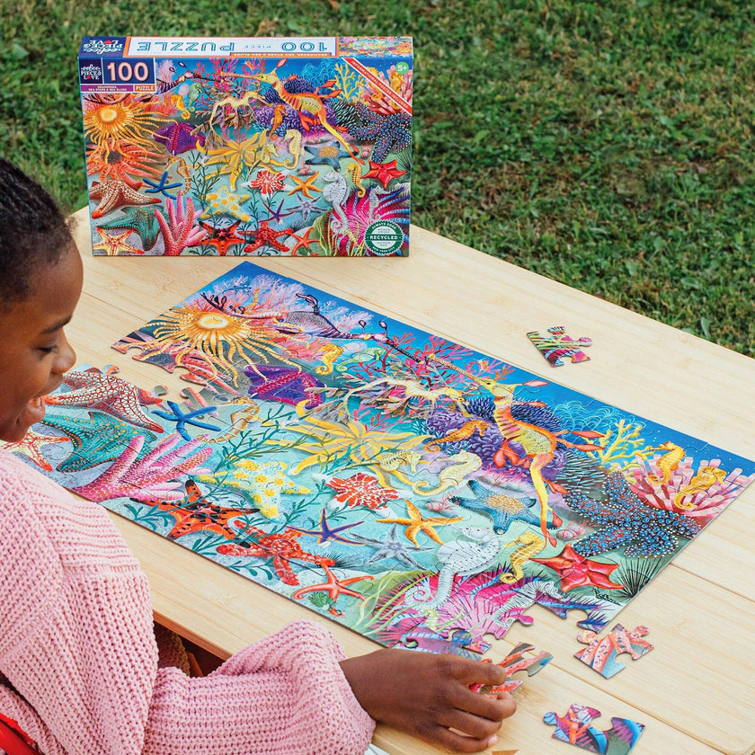 100 Piece Puzzle: Seahorses