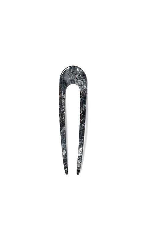 French Hair Pin in Obsidian