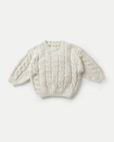 Boxy Cable Sweater • Fuzzy