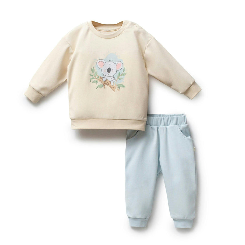 Beige Koala Sweat Set