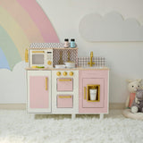 Teamson Kids Little Chef Hampton Wooden Play Kitchen With 17 Accessories